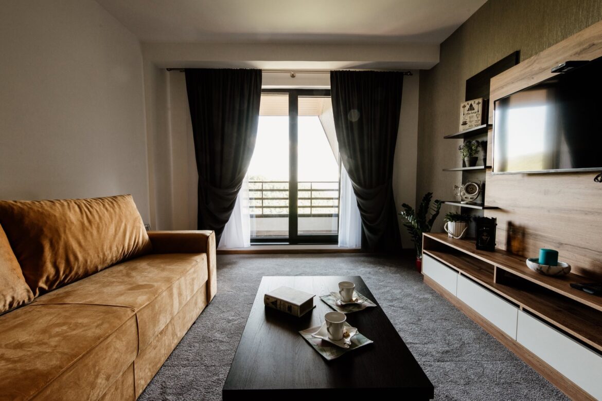 Modern living room interior design &mdash